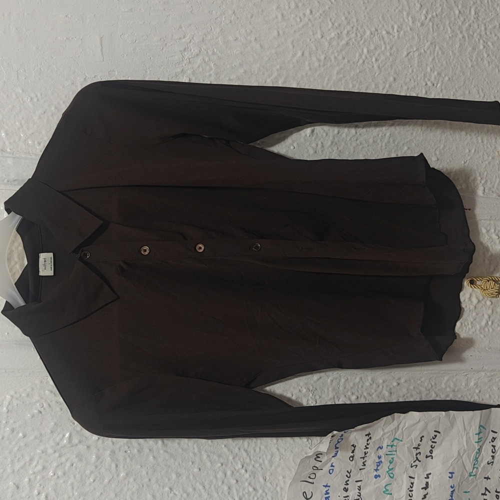Artizia Wilfred  Mesh pose Brown Top